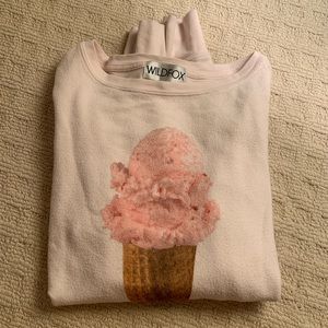Wildfox light pink sweatshirt